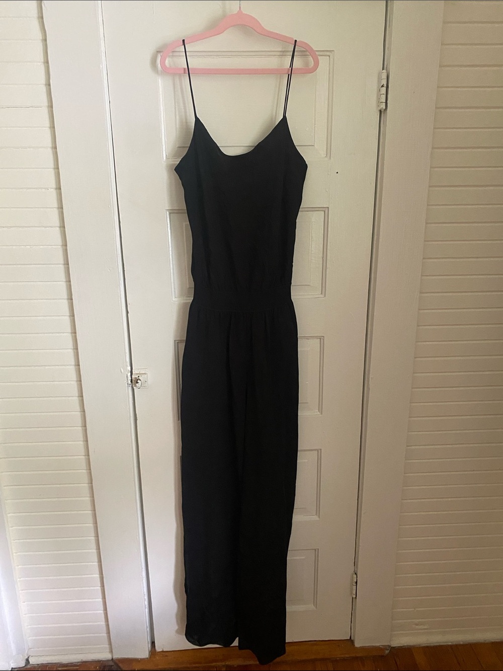 Theory | Black Spaghetti-Strap Wide-Leg Jumpsuit, summer weight like new